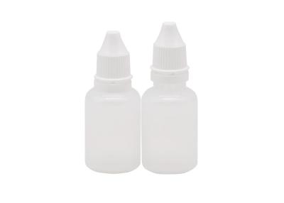 China Transparent  PE 15ml Plastic Refillable  Eye Drop Empty Bottle for sale