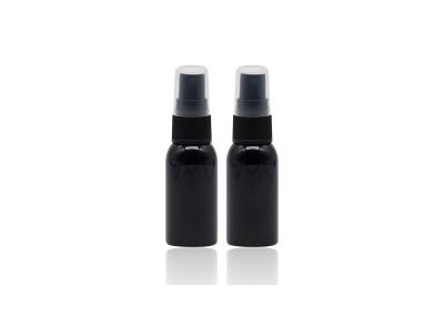 China El plástico reciclable embotella la botella cosmética del espray del maquillaje negro 60ml en venta