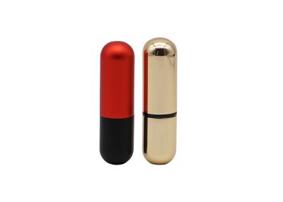 China Mixed Color Empty Lipstick Tube , Oval Shaped Lip Balm for sale
