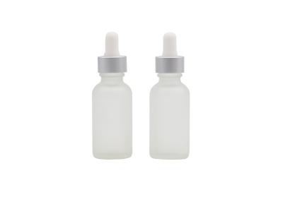 China 15ml Clear Frosted Perfume Dropper Bottles , Glass Oil Dropper for sale