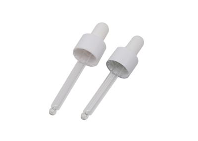 China Threaded 18/410 White Essential Oil Dropper Bottle Tops for sale