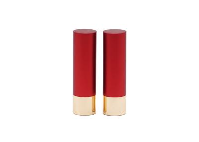 Chine caisse vide à la mode de tube d'emballage de rouge à lèvres de l'or 3.5g rouge en aluminium à vendre