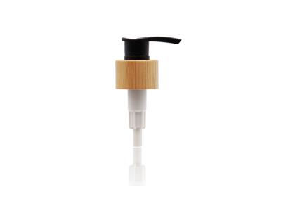 China 24/410 Bamboo Covered Lotion Pump Dispenser 2cc Dosage for sale