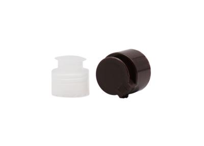China 28mm Neck Cosmetics Plastic Screw Flip Top Cap Solid Packing for sale