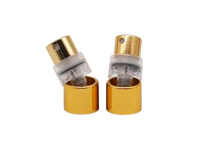 China Aluminium-Desinfizierer-Parfüm-Spray-Pumpe Fea15 Crimpless Gold zu verkaufen