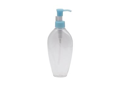 China 200ml White And Transparent Plastic Spray Lotion Bottle With Blue Pump for sale
