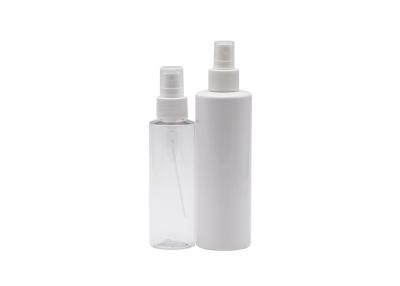 China 50ml Cosmetic Transparent Plastic Spray Bottle White Empty Fine Mist Spray Bottle for sale