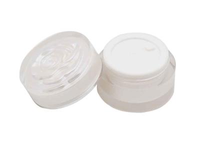 China Envases de plástico poner crema cosméticos de acrílico de lujo del tarro 50g del tapón de tuerca Skincare en venta