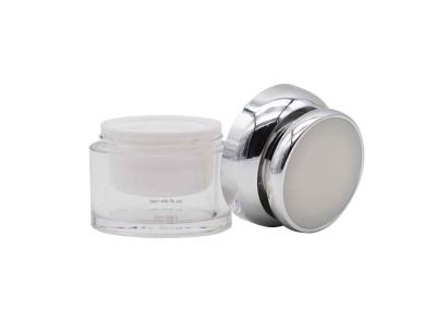 China Luxury Acrylic 50g Cosmetic Cream Jar Containers Customizable 30g for sale