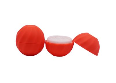 China Empty Egg Shape Glossy Lipstick Container 7g Plastic Round Ball Lip Balm Tube for sale