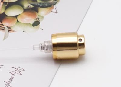 China Glass Bottle Pump Sprayer 15/410 Mist Sprayer Gold Crimp Spray Pump With Collar for sale