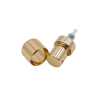 China Crimp Fine Mist Perfume Sprayer Pump With Collar Gold Silver Fea15 for sale