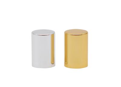 China Gold Cylinder Perfume Bottle Caps Fea15 Regular Lids Aluminum for sale