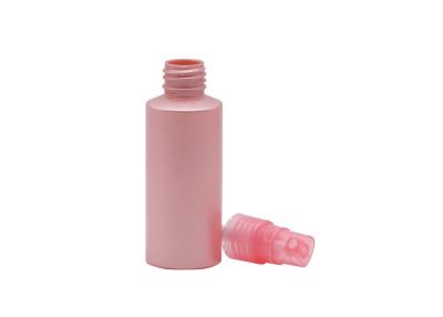 China Empty Cylinder Cosmetic Spray Bottle Pink Mist 20mm Neck Size Plastic for sale