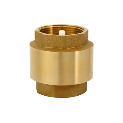 China 25mm 22mm 15mm Brass Non Return Spring Check Valve Brass With Plastic Pin for sale