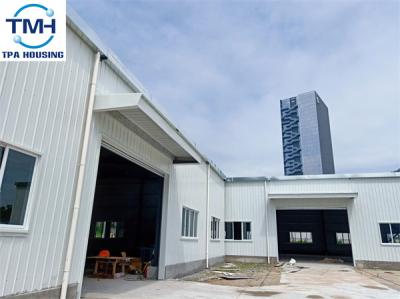 China 1680sqm Structural Steel H Beam Color Steel Sheet Light Steel Building Structures for sale