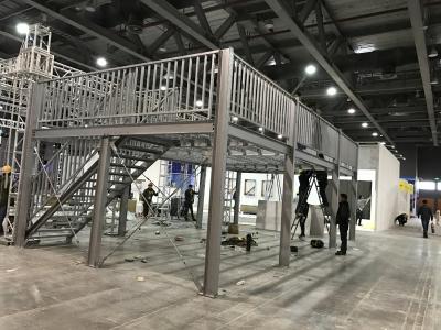 China High Strength Galvanized H Section Light Steel Structure Building Exhibition Platform for sale