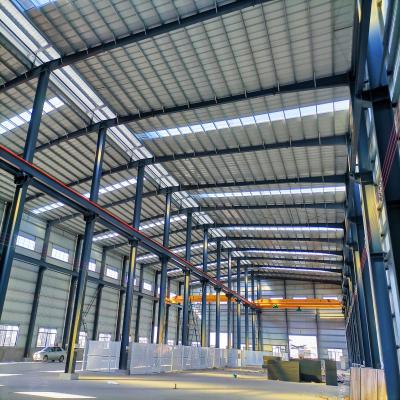 China Kundengebundenes Entwurfs-große Spannen-Fertigbauweise-Licht-Struktur-Gebäude für Lager-Gebrauch zu verkaufen