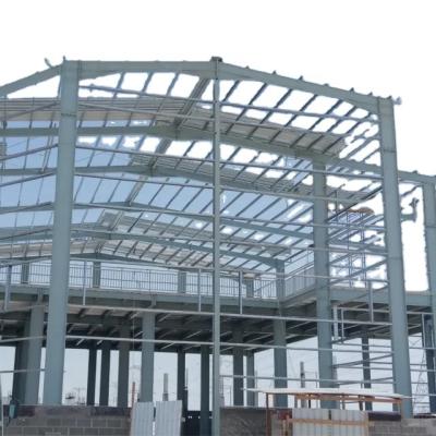 China High Fire Resistance Steel Frame Storage Buildings With Steel Panels Walls / Roof for sale