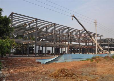 China 2 Floor Prefabricated Steel Workshops , Package Steel Buildings 100~150 Km/H for sale