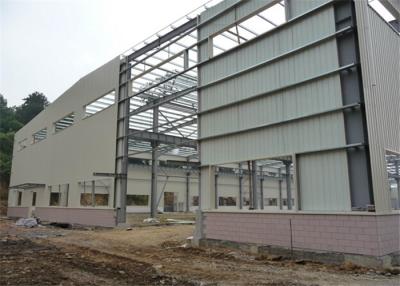 China Hot Rolled Steel Frame Workshop , Pre Built Metal Shops Ready Made Structural Sections for sale