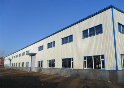 China Long Life Span Light Steel Workshop Buildings Slidding Door / Rolling Door Optional for sale