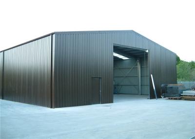 China Custom Design Sandwich Panel Steel Frame Storage Buildings For Farm Wind Resistant for sale