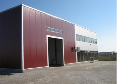 China Metal Sheet Prefabricated Steel Structures Workshop With Insulation Wall for sale