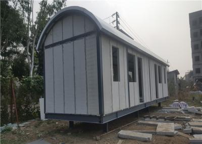 China Prefab Light Steel Frame Mobile Home With Arched EPS Sandwich Panel Roof for sale