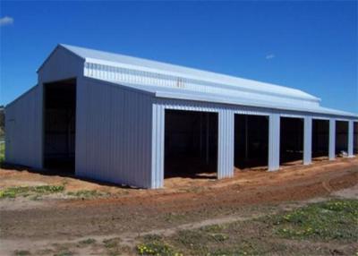 China Galvanized Steel Building Barn Kits , Corrugated Sheet Prefab Steel Barn Kits for sale