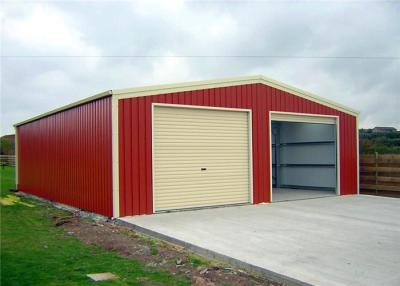 China Easy Build Light Structure Steel Garage Buildings 125mm 150mm Thickness Optional for sale