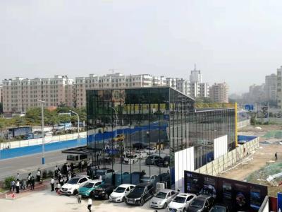 China Painting / Galvanizing Prefabricated Steel Frame Buildings For Exhibition Hall for sale