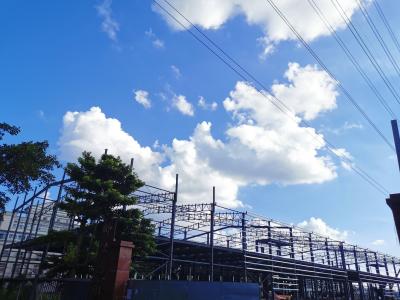 China Two Storey Prefab Steel Structure Warehouse For Construction for sale