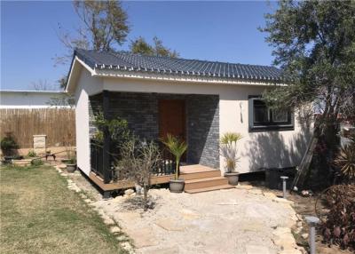China Casa de acero prefabricada del chalet de la fibra del tablero de acero ligero del cemento para la pared en venta