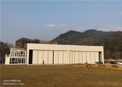 China Large Span Sandwich Panel Steel Structure Hangar For Aircraft for sale