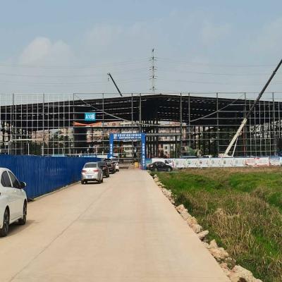 China Schnelle Aufrichtungs-vorfabrizierter Stahlkonstruktions-Gebäude-Lager-Bau zu verkaufen