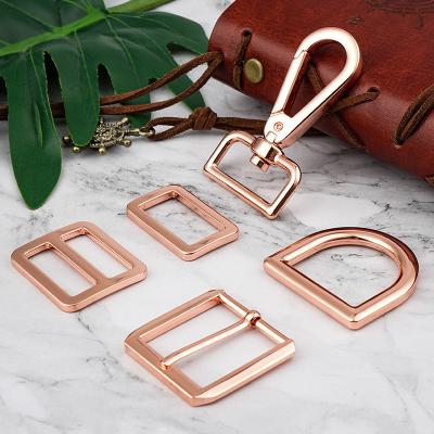 China 18 Years Production Experience Rose Gold Leather Bag Handbag Hardware Accessories Set for sale