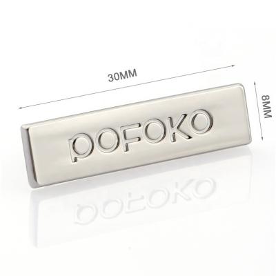 China High Grade Rectangle Metal Plate for Custom Designs Zinc Alloy Engraved Logo Label for sale
