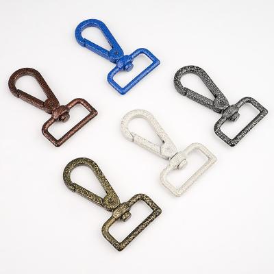 China 1 Inch Spring Swivel Snap Clasp Hook 5 Colors Metal Bag Accessories Zinc Alloy Hook for sale