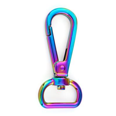 China Alloy Fashion 20mm Rainbow Designer D Snap Hook for Customized Handbag Accessories for sale