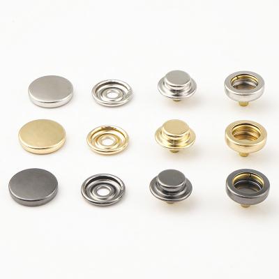 中国 Four Part Metal Snap Buttons 12.5mm 503 Decorative Brass Snap Fastener for Clothing 販売のため