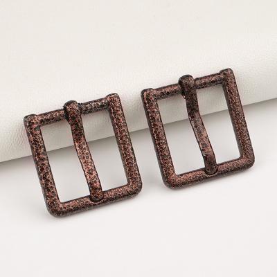 China 16mm Red Cooper Single Pin Buckle for Handbag Buckle Webbing Strap Loops Clasp Metal for sale