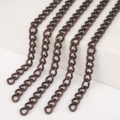 China Prevent Fade Handbag Customized Bag Chain High Grade Leather Chain Strap for Bag for sale