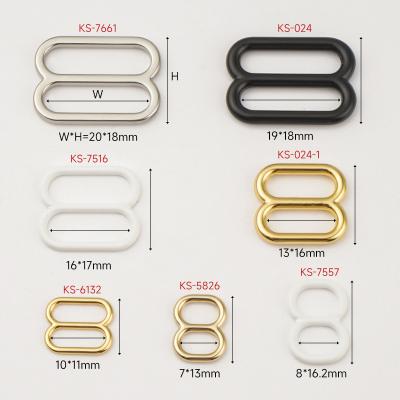 China Customized Sizes 8 Shape Slider Buckle for Swimwear and Underwear Bra Strap Adjuster for sale