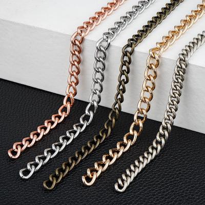 China Eco-friendly Metal Purse Bag Chain Strap Handles for Long Bronze Chain Handbag Accessories for sale
