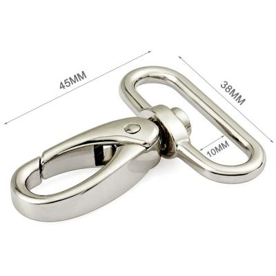 China Nickel-free Custom Metal Snap Hook Clasp for Leather Bag Nickel Plated Swivel Clip en venta