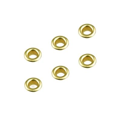 中国 Environmental Electroplating Iron Plated Gold Metal Eyelet for Garment Shoes Clothing 販売のため