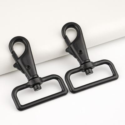 China 38mm Zinc Alloy Swivel Eco-friendly Black Dog Hook for Leash and Bag Shoulder Strap for sale