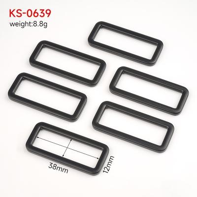 China Metal Flat Square Buckle Bags 38mm Metal Buckles Strap Connector Oem Buckles for Bags for sale