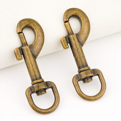 China Custom Metal Accessories for Bags 11mm 3/7 Inch Antique Copper Swivel Snap Hook for sale